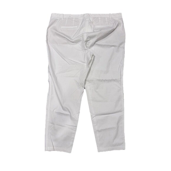 Talbots Womens 20W White Super Soft Mid Rise Straight Leg Weekend Chino Pant NEW - Picture 6 of 6